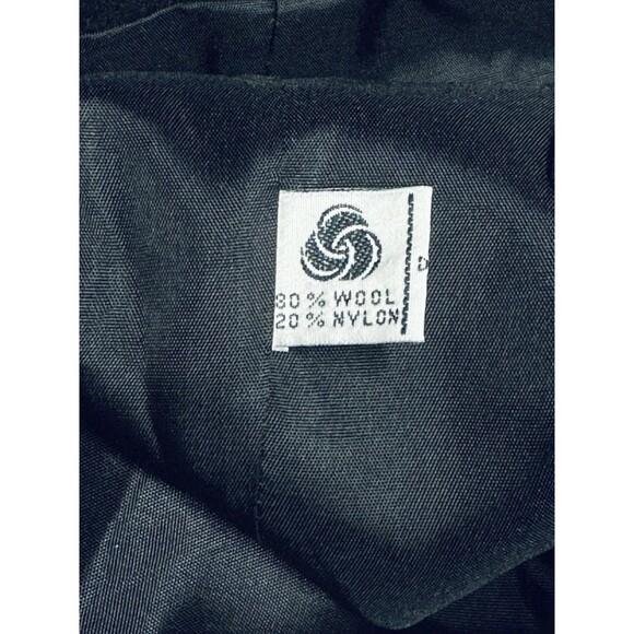 Vintage Mario De Pinto MDP Black Zip Wool Blend Short Jacket Toggle Detail S / M - Picture 6 of 7